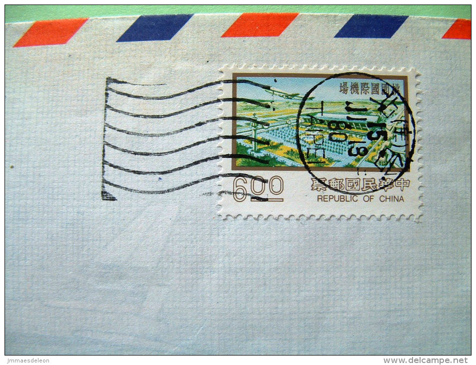 Taiwan 1980 Cover To Holland - Airport - Lettres & Documents