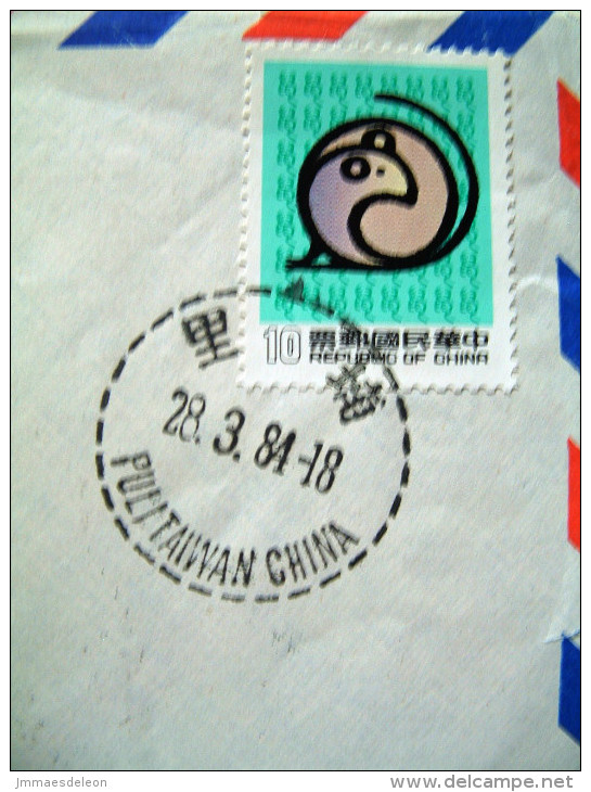 Taiwan 1984 Cover To Germany - Year Of The Rat - Lettres & Documents