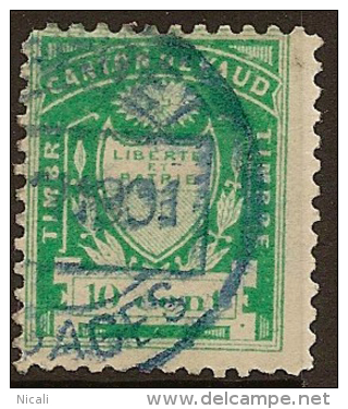 Canton De Vaud 10c Green Fuscal YZ528 - Steuermarken