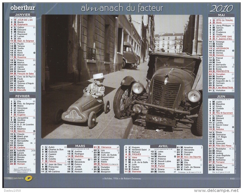 Almanach Du Facteur 2010  Robert Doisneau - Grand Format : 2001-...