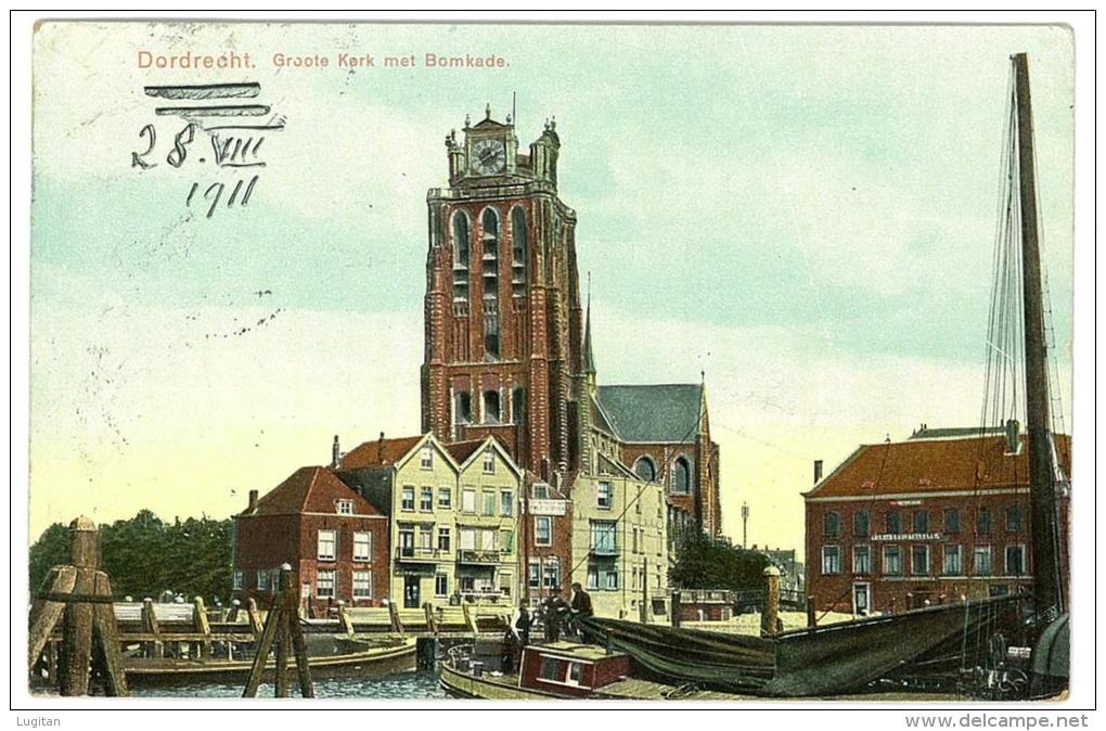 CARTOLINA  - DORDRECHT  - PANORAMA - VIAGGIATA NEL 1911 - Dordrecht