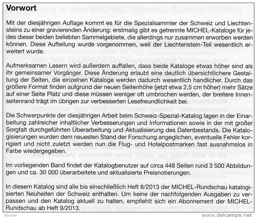 Schweiz+Liechtenstein LBK / MICHEL Spezial Briefmarken Katalog 2013/2014 Neu 68€ UNO Genf Ämter Catalogues Of Helvetia - Liechtenstein