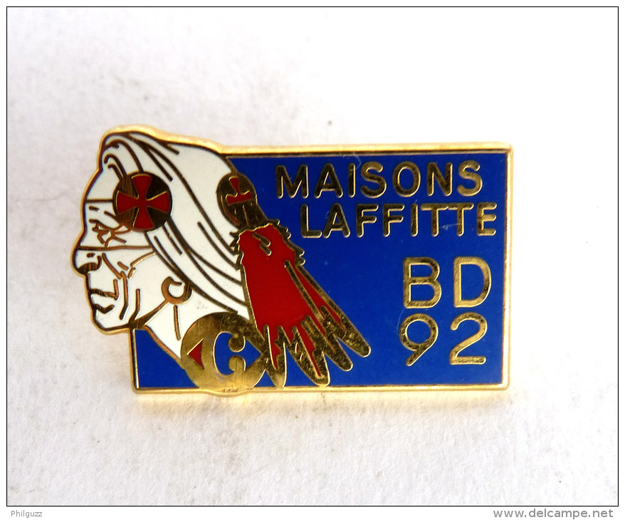 PIN'S SALON BD DE MAISONS LAFFITTE 1992 BLANC DUMONT ? - CARREFOUR - Moret SA Paris - Pins
