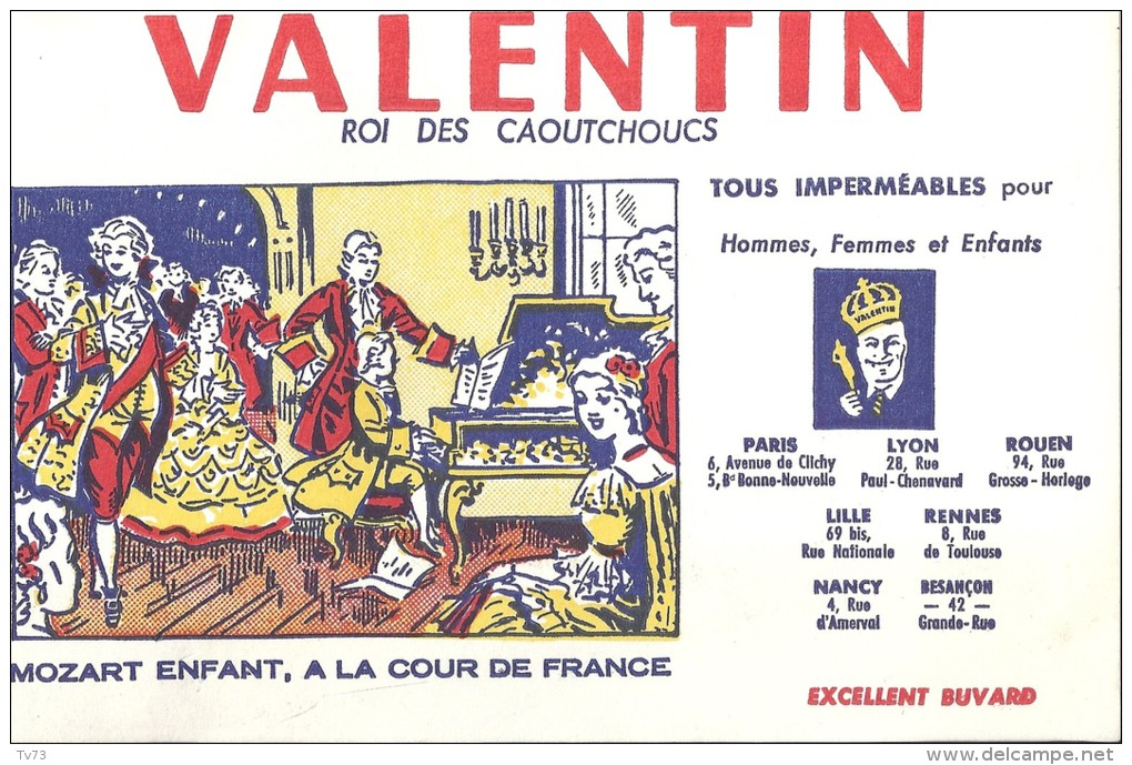 Bv040 - Buvard - VALENTIN Roi Des Caoutchoucs - V