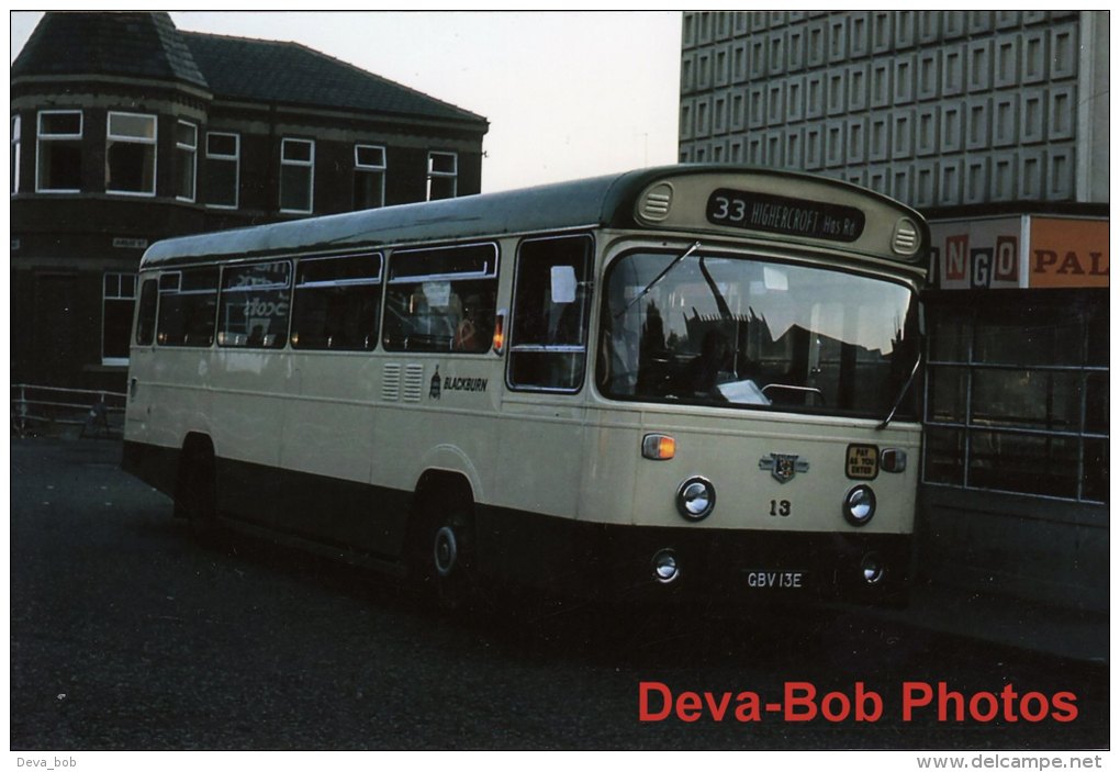 Bus Photo Blackburn Corporation Transport 13 Leyland Tiger Cub East Lancs GBV13E - Cars