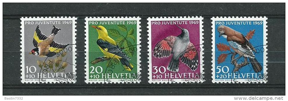 1969 Switzerland Complete Set Birds,oiseaux Used/gebruikt/oblitere - Oblitérés