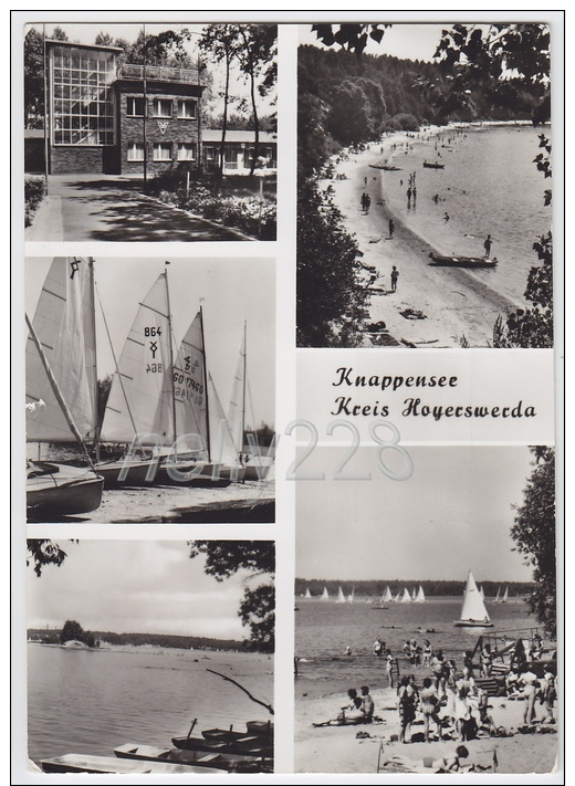 Knappensee B. Hoyerswerda Jugendtouristhotel Steilküste Strand Koblenz (36a034) - Hoyerswerda
