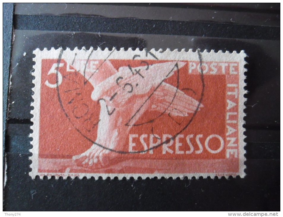 ITALIE Poste Express N°27 Oblitéré - Poste Exprèsse/pneumatique