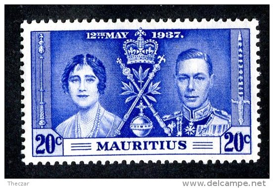 2167x)  Mauritius 1937 - SG #251b  M* Sc #210 Line By Sceptre Variety Cat. £85.00 - Mauritius (...-1967)