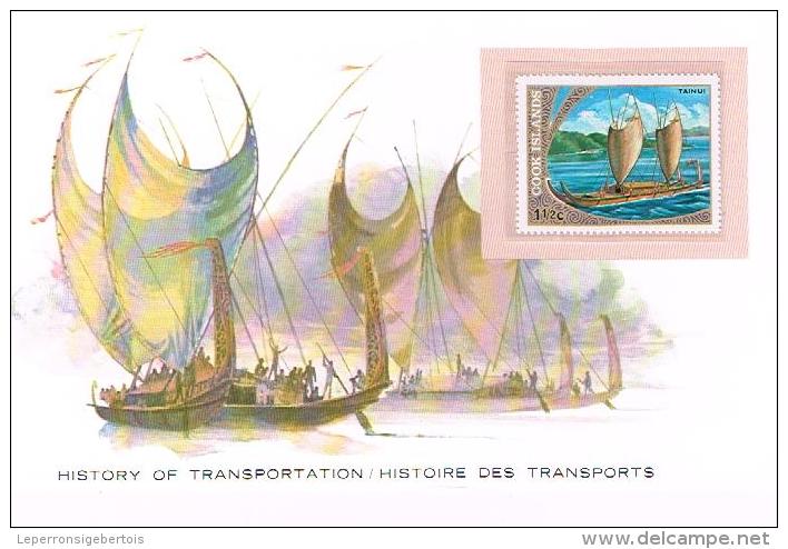 Histoire DesTransports Cook Islands 1.1/2c - Bateaux