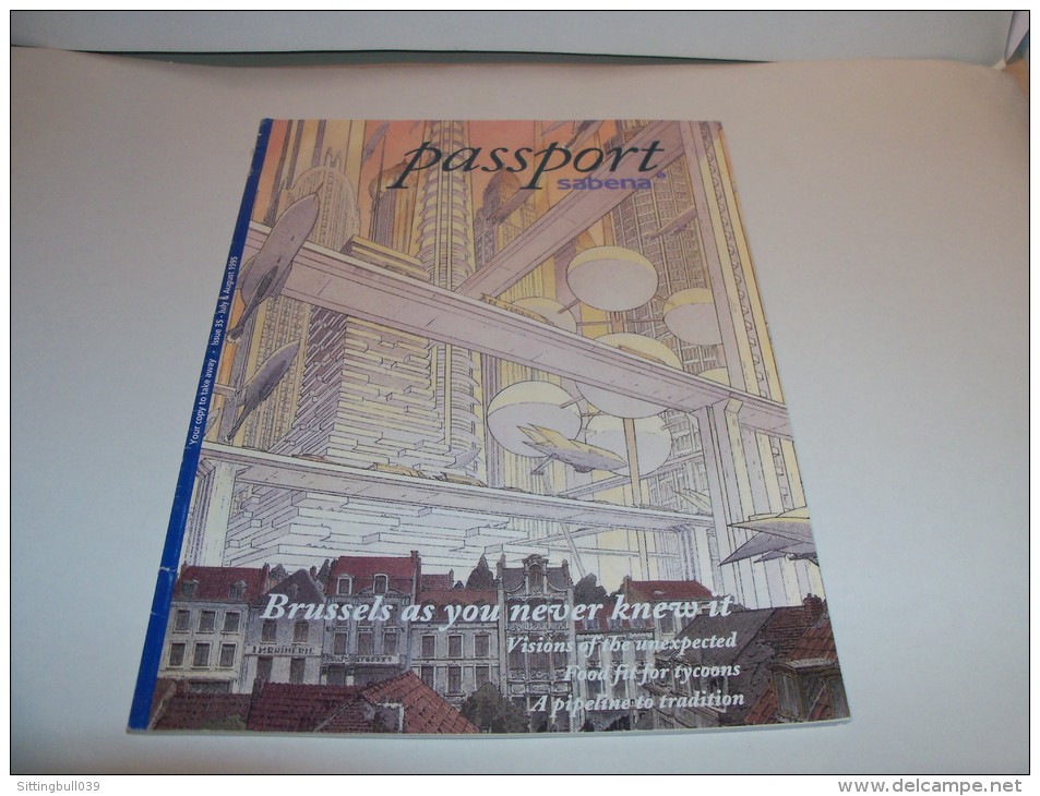SCHUITEN. PEETERS. PASSPORT SABENA Airlines. Brussels As You Never Knew It. 1995. Couverture Couleurs De SCHUITEN. - Advertentie