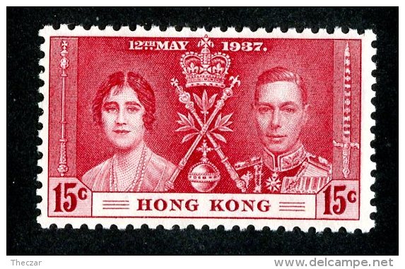 2192x)  Hong Kong 1937 - SG #138  M* Sc #152 - Unused Stamps