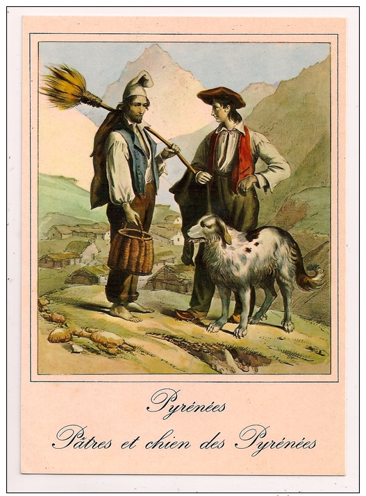 Les Pyrénées Aux XIXe Siècle - Pâtres Et Chien Des Pyrénées - Pâtres Aux Cabanes De Tramzaigues (Pingret 1834) - Autres & Non Classés