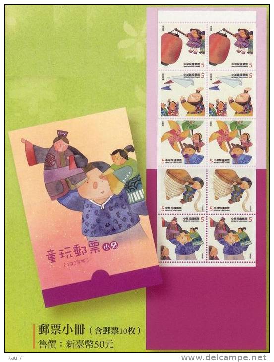 TAIWAN 2013 - Jeux D'enfants - Carnet Neuf // Mnh Booklet - Unused Stamps