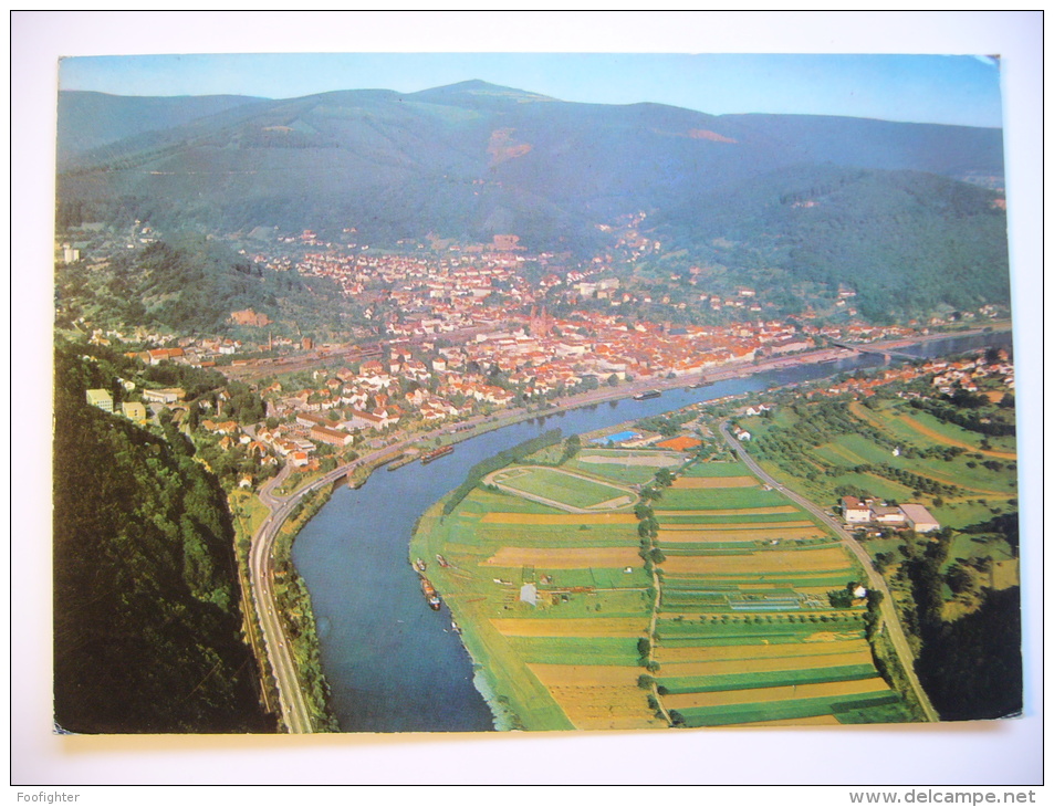 Eberbach / Neckar Luftbild - General View By Air - 1972 Used Stamp - Eberbach