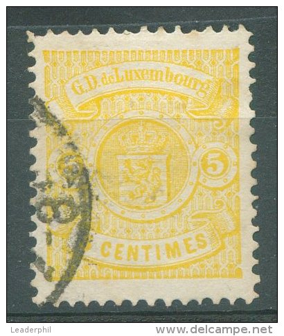 LUXEMBOURG Yvert # 41 Used VF - 1859-1880 Coat Of Arms