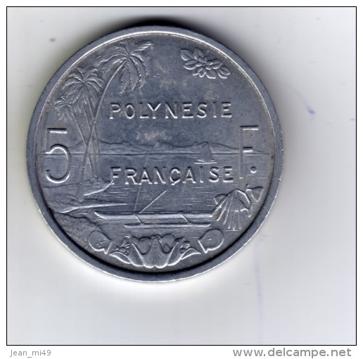 POLYNESIE FRANCAISE - 5  Francs - 1965 - SUP - Polynésie Française