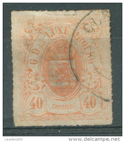 LUXEMBOURG Yvert # 23 Used VF - 1859-1880 Stemmi