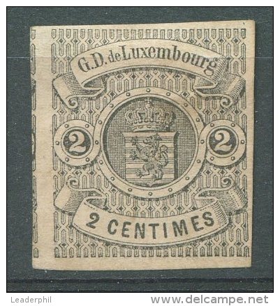 LUXEMBOURG Yvert # 4 M No Gum VF - 1859-1880 Coat Of Arms