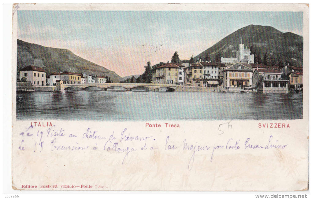 C1900 PONTE TRESA - ED. GUSBERTI - Ponte Tresa