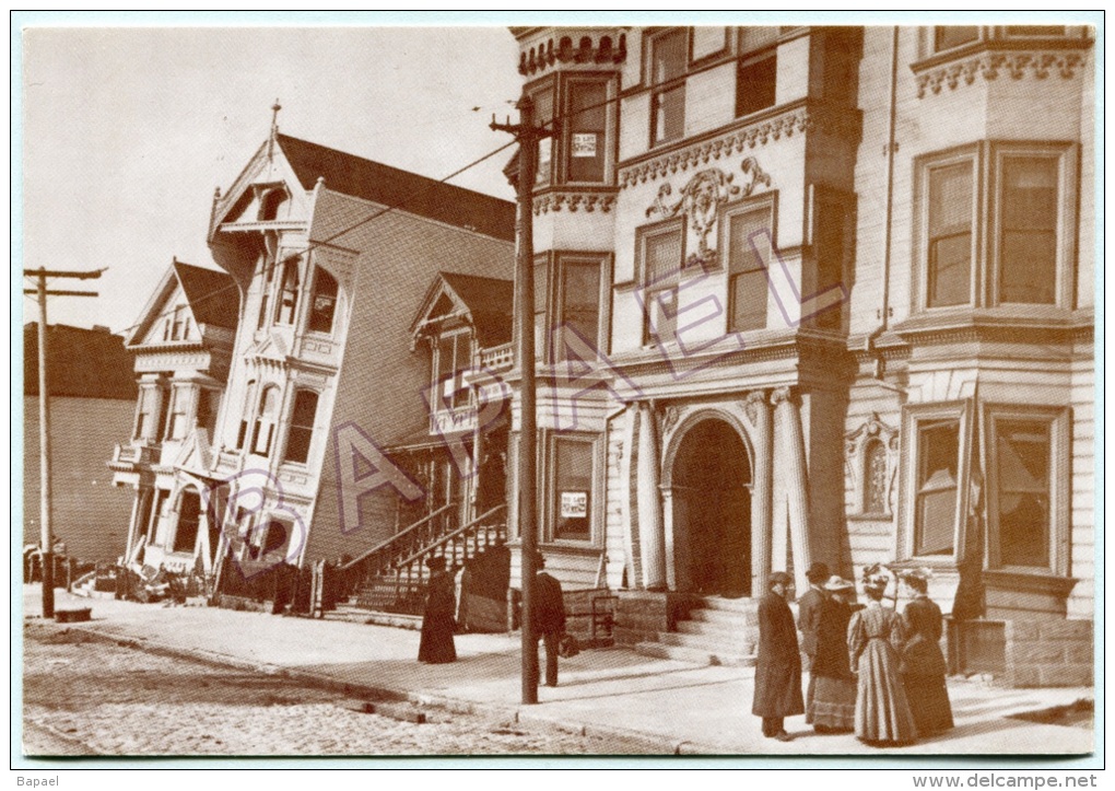 San Francisco (États-Unis) - Wells Fargo Muséum - Dégâts Du Tremblement De Terre (18-04-1906) (Recto-Verso) - San Francisco