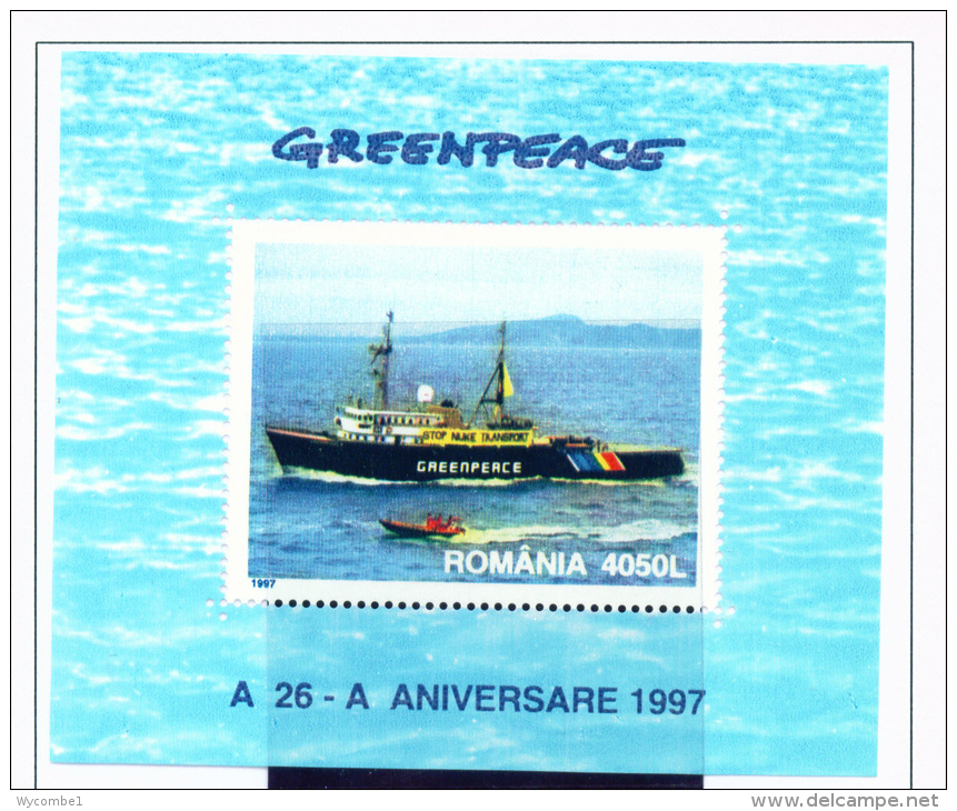ROMANIA - 1997  Greenpeace Miniature Sheet  Unmounted Mint - Ongebruikt
