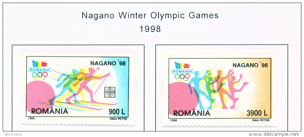 ROMANIA - 1998  Winter Olympic Games  Mounted Mint - Ongebruikt