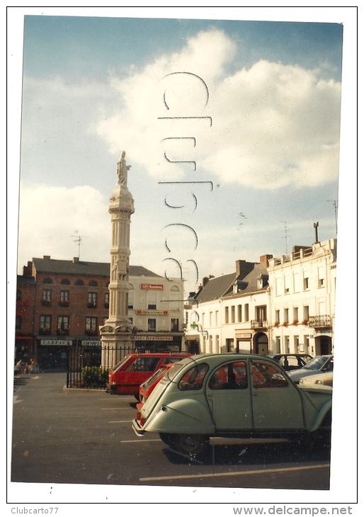 Bavay (59): Photo Projet CP GF L'Auberge Du Commerce Prise Du Parking GP 2 CV Citroën En 1990 (animé) RARE. - Bavay