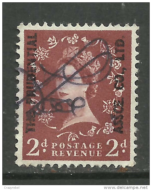 GB 1958 QE2 2d Revenue Ovpt Prudential Assoc. ( M930 ) - Fiscaux