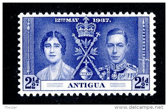 2254x)  Antigua 1937 - SG #97  M* Sc #83 - 1858-1960 Kronenkolonie