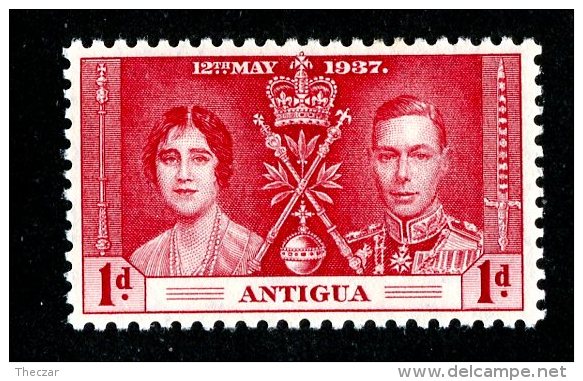 2256x)  Antigua 1937 - SG #95  M* Sc #81 - 1858-1960 Colonie Britannique