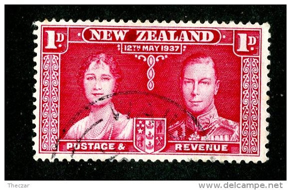 2272x)  New Zealand 1937 - SG #599  Used Sc #223 - Gebraucht