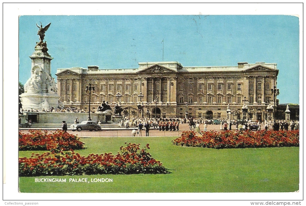 Cp, Angleterre, Londres, Buckingham Palace, Voyagée 1966 - Buckingham Palace
