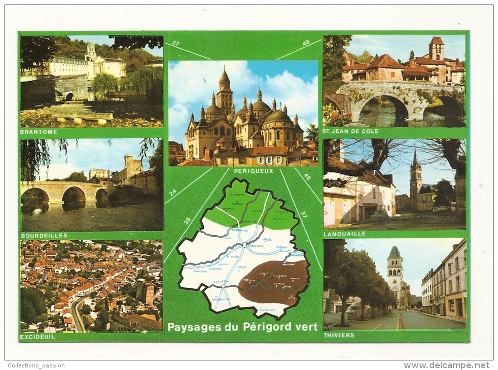 Cp, Aquitaine, Le Périgord Vert, Multi-Vues, écrite - Aquitaine