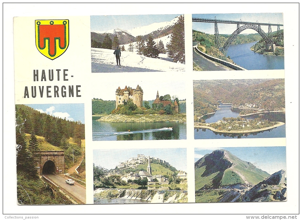 Cp, 15, La Haute-Auvergne, Multi-Vues, Voyagée 1969 - Sonstige & Ohne Zuordnung