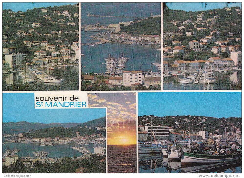 Cp , 83 , SAINT-MANDRIER , Souvenir , Multi-Vues - Saint-Mandrier-sur-Mer