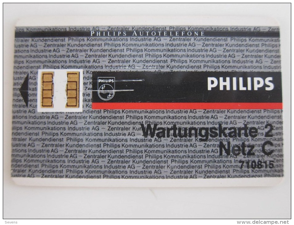 Philips Autotelefone Test Card,Wartungskarte 2,code: 710815 - GSM, Voorafbetaald & Herlaadbare Kaarten