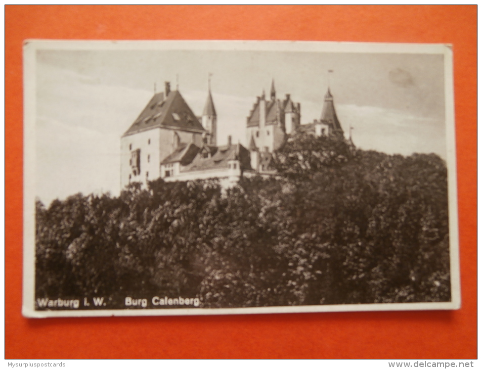 27614 PC: GERMANY:  Warburg I. W.  - Burg Calenberg. - Other & Unclassified