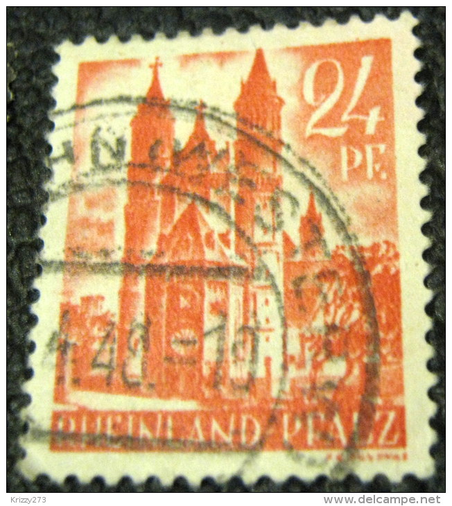 Germany 1947 Worms Cathedral 24pf - Used - Sonstige & Ohne Zuordnung
