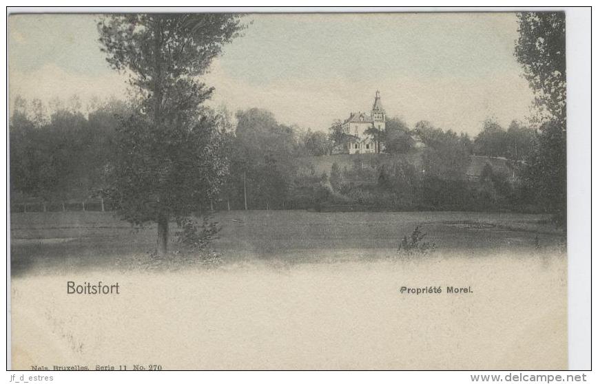 CP  Bruxelles Boitsfort Propriété Morel Nels S. 11, N° 270 Vers 1901 Colorisé Rare - Watermaal-Bosvoorde - Watermael-Boitsfort