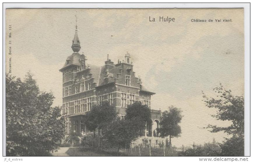 CP  La Hulpe  Château De Val Riant Nels S. 11, N° 151 Vers 1903 Colorisé Rare - La Hulpe