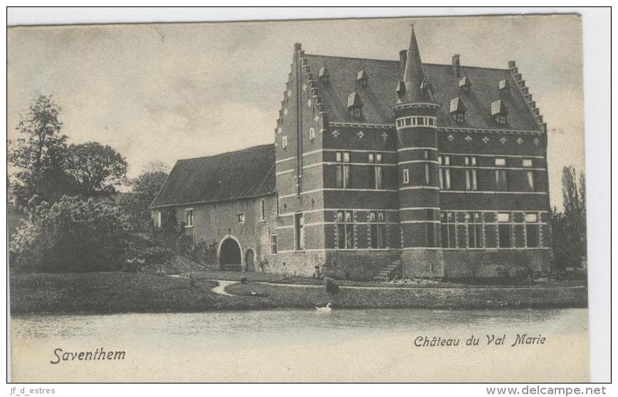 CP  Zaventhem Saventhem Château Du Val Marie Nels S. 11, N° 560 Vers 1903 Colorisé - Zaventem