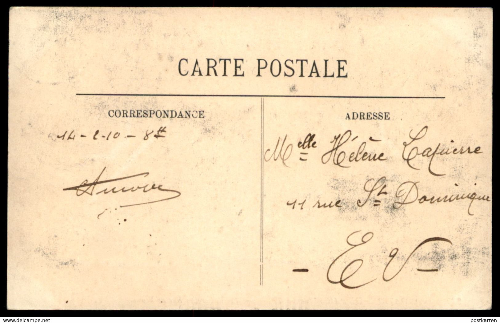 ALTE POSTKARTE PARIS HOCHWASSER 1910 RUE DE BEAUNE Flut Flood Inondations Crue Ansichtskarte Postcard Cpa AK - Floods