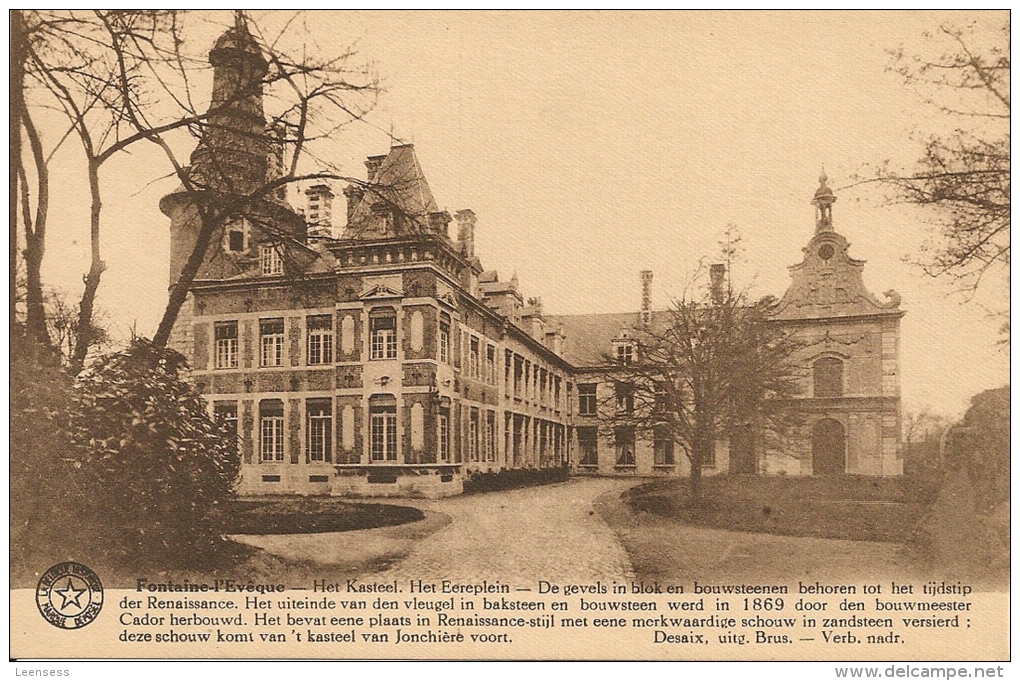 Fontaine-l'Evêque- Het Kasteel - Fontaine-l'Evêque