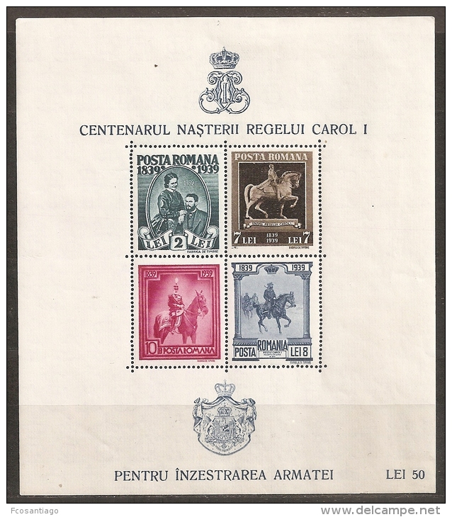 RUMANIA 1939/40 - Yvert #H5 - MLH * - Nuevos