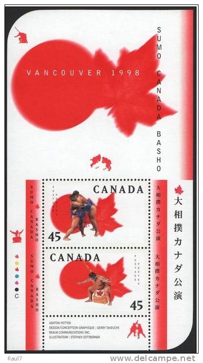 CANADA 1998 - Sumo, 1er Tournoi De Sumo Au Canada, Vancouver 1998 - BF Neufs // Mnh - Unused Stamps