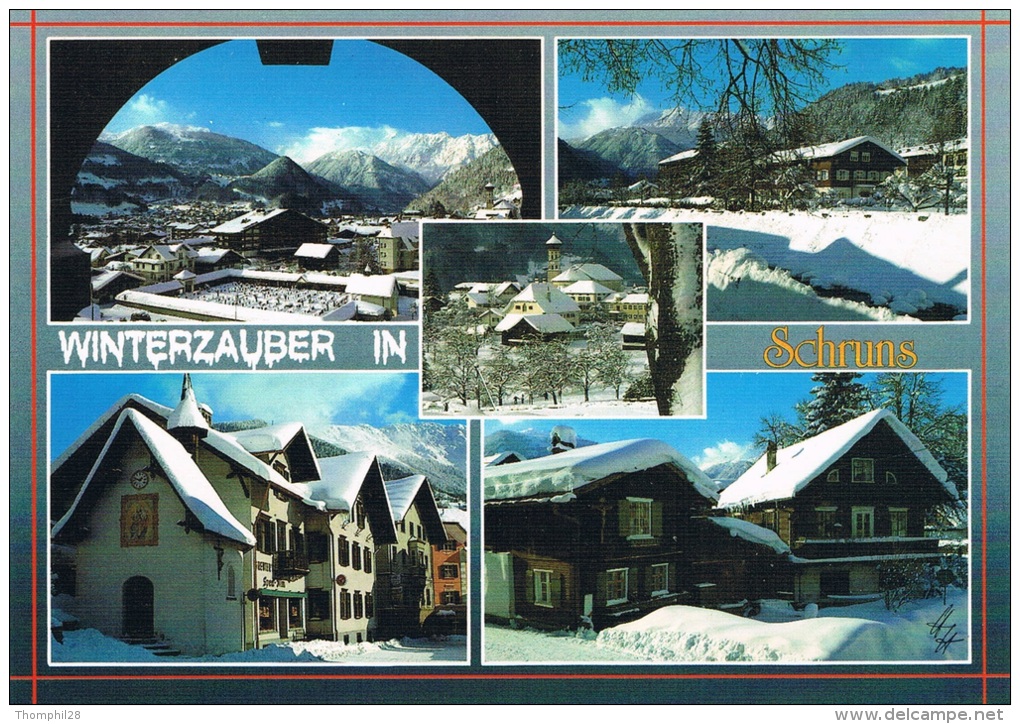 SCHRUNS IM MONTAFON - Voralberg, Österreich - Winterzauber In SCHRUNS - Circulée, 2 Scans - Schruns