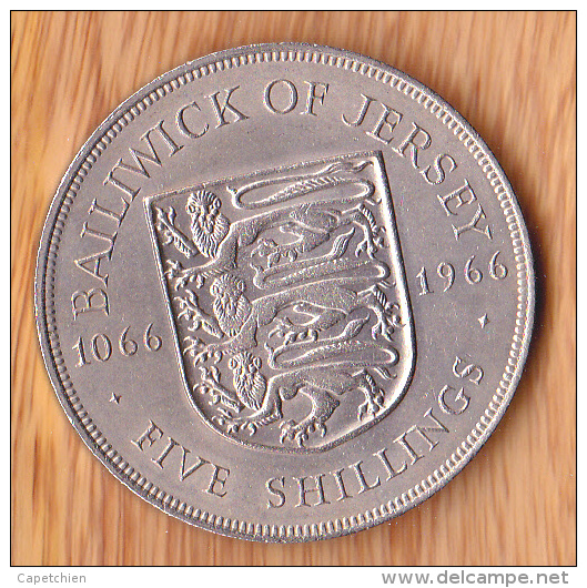 JERSEY / 5 SHILLINGS / 1966 - Islas Del Canal