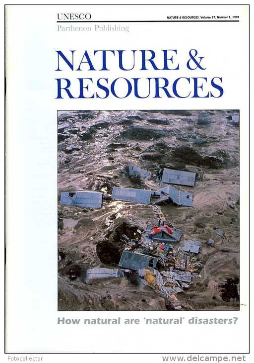 Nature Et Resources N° 1-1991 How Natural Are Natural Disasters? - Nature