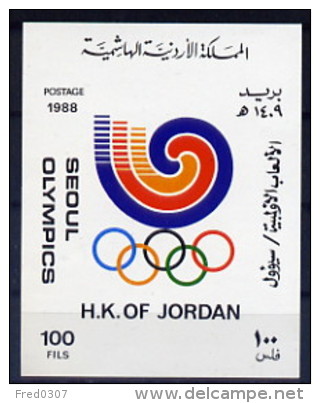 Jordanie BF ND/imperf/B JO 88 ** - Summer 1988: Seoul